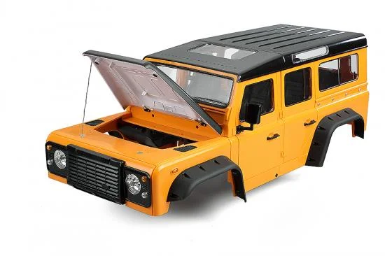 Fastrax 1:10 Ranger XL Land Rover Style Hard Body + Interior Set - 313mm WB - Orange — image 4 of 7