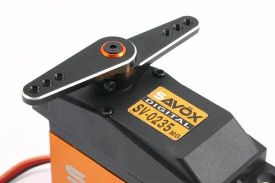Fastrax Jumbo Black Alloy 3 in 1 Servo Horn - 15T Large Scale (Savox/Multiplex/Hitec) — image 2 of 6