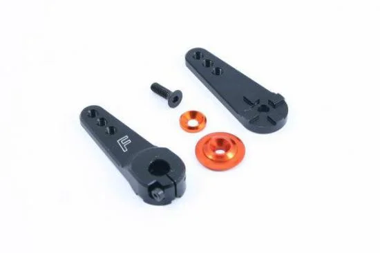 Fastrax Jumbo Black Alloy 3 in 1 Servo Horn - 15T Large Scale (Savox/Multiplex/Hitec) — image 5 of 6