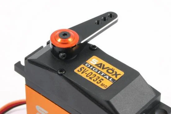 Fastrax Jumbo Black Alloy 3 in 1 Servo Horn - 15T Large Scale (Savox/Multiplex/Hitec) — image 3 of 6