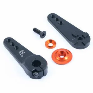 Fastrax Jumbo Black Alloy 3 in 1 Servo Horn - 15T Large Scale (Savox/Multiplex/Hitec)