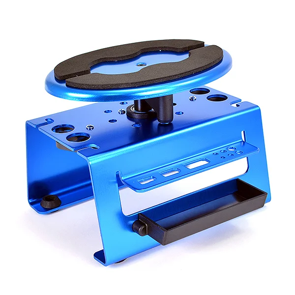 Fastrax Deluxe Aluminium Locking Rotating Maintenance Stand - Blue