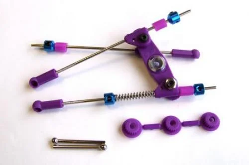 Fastrax Pre-Assembled Niro Throttle/Brake Linkage Set - Blue — image 1 of 2