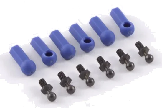 Fastrax Ball Cups (6) Blue W/Ball Studs &mdash; image 2 of 5