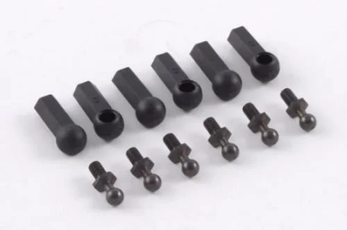 Fastrax Ball Cups (6) Black W/Ball Studs &mdash; image 2 of 2