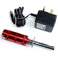 Aluminium Rechargeable Glowstarter - With Plug Meter