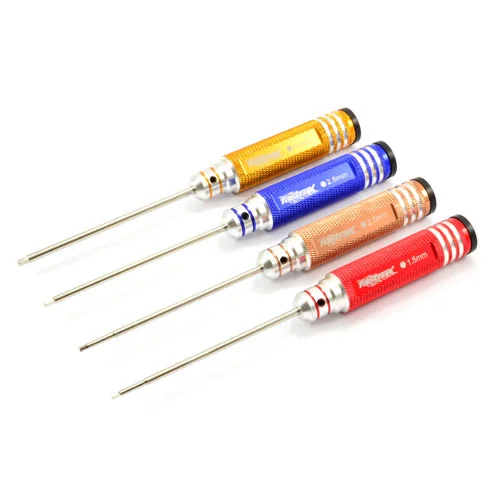 Fastrax Hardened Hex Driver Set 4 Sizes (1.5/2.0/2.5/3.0mm)