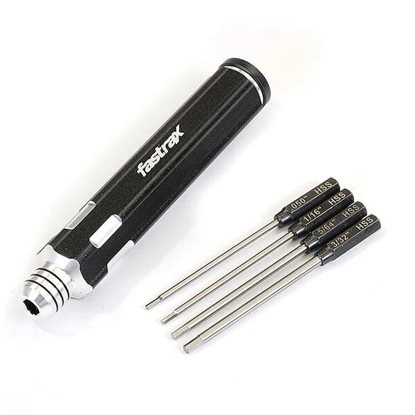 Fastrax Interchangeable Hex Driver Set .050/1:16/5/64/3/32