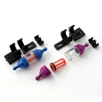 Fastrax Deluxe Fuel Filter With Mount - Blue