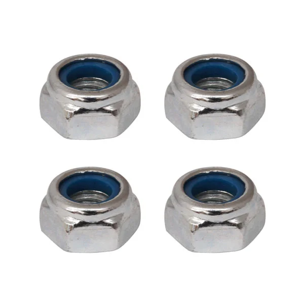 M3 Nyloc Nuts (6) - Silver