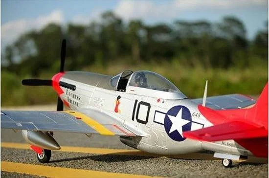 FMS P-51D Mustang V8 1450mm Red Tail - ARTF With Reflex Gyro — image 2 of 12