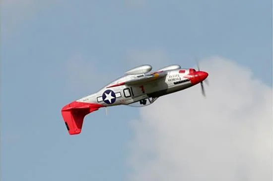 FMS P-51D Mustang V8 1450mm Red Tail - ARTF With Reflex Gyro — image 9 of 12