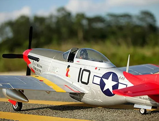 FMS P-51D Mustang V8 1450mm Red Tail - ARTF &mdash; image 3 of 7