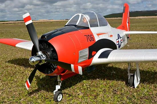 FMS 1400mm T-28D Trojan V4 Red - PNP — image 2 of 9