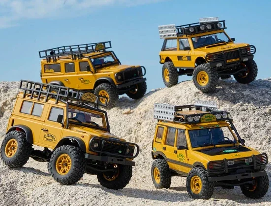FMS FCX24M Land Rover Defender D90 Yellow RTR