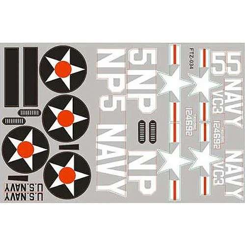 FMS 800mm T28 Trojan V2 Decal Sheet — image 1 of 2