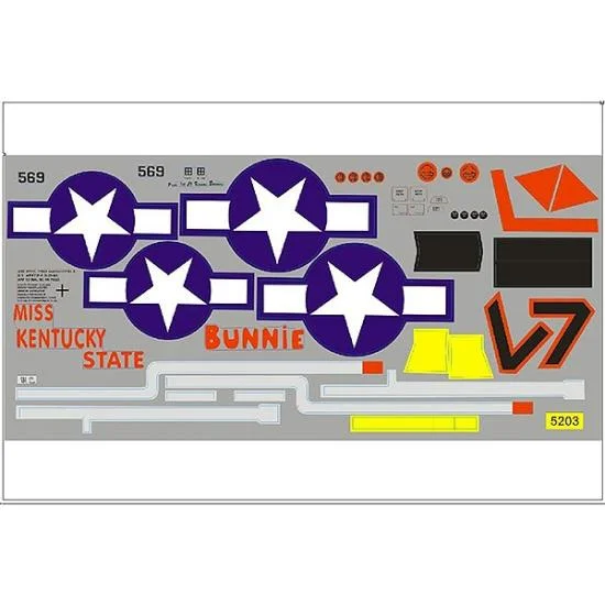 FMS 1700mm P51 Decals - Red Tail — image 1 of 2