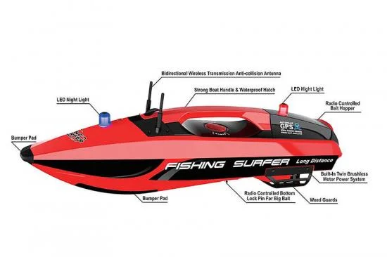 Fishing People Surfer Launched RC Bait Boat V2 With GPS &mdash; image 10 of 10