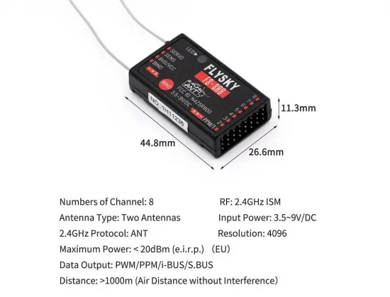 FlySky FS-ST8 Transmitter with SR8 Receiver — image 10 of 10