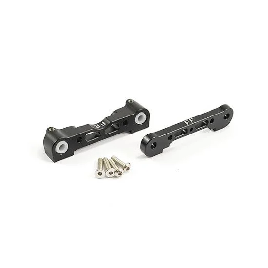 Fastrax Aluminium Front Lower Suspension Mounts - Arrma Kraton / Outkast / Senton / Typhon - Black — image 1 of 2