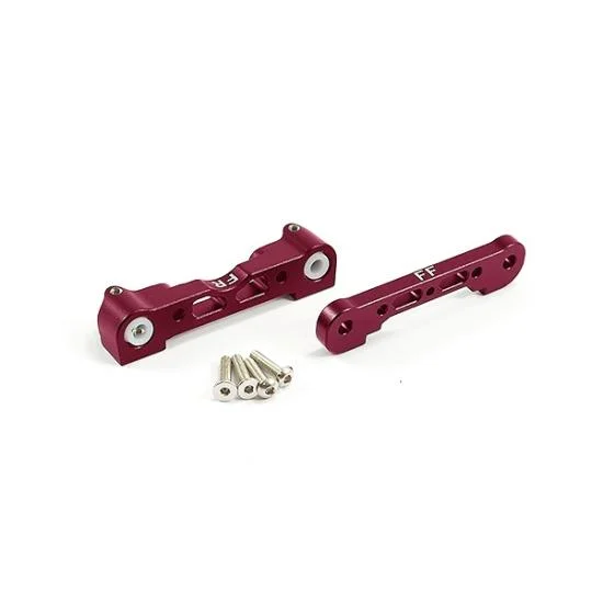 Fastrax Aluminium Front Lower Suspension Mounts - Arrma Kraton / Outkast / Senton / Typhon - Red — image 1 of 2