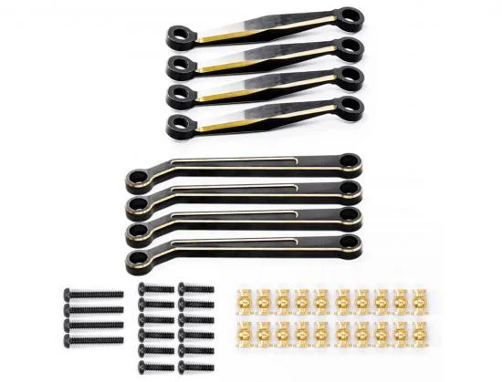 Fastrax FCX24 Black Brass Suspension Link Rods (8Pc) — image 3 of 3