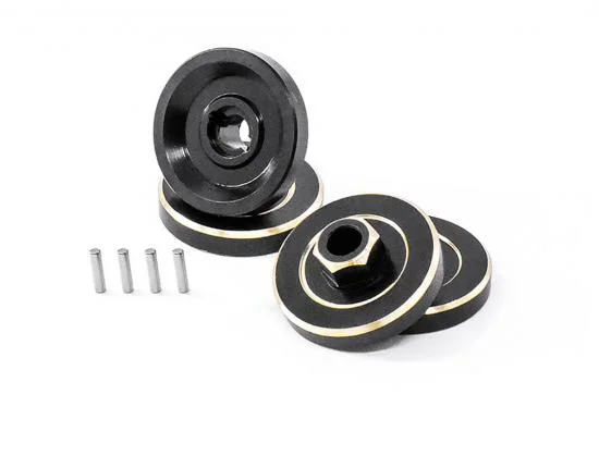 Fastrax FCX24 Black Brass Wheel Counterweights (4Pc) — image 3 of 3