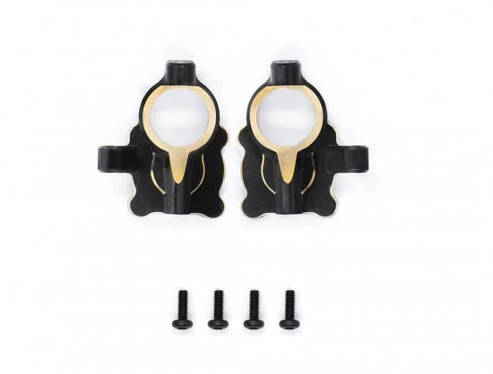 Fastrax FCX24 Black Brass Steering Arm Housing (2Pc) — image 3 of 4