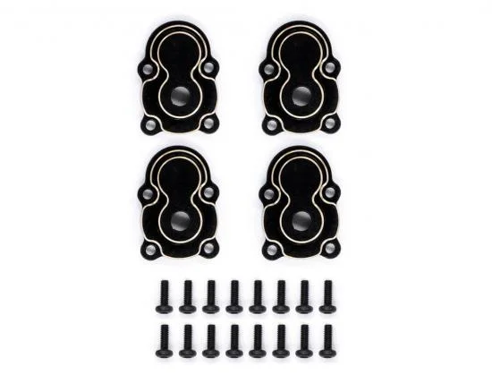 Fastrax FCX24 Black Brass Axle Housing Covers (4Pc) — image 3 of 4
