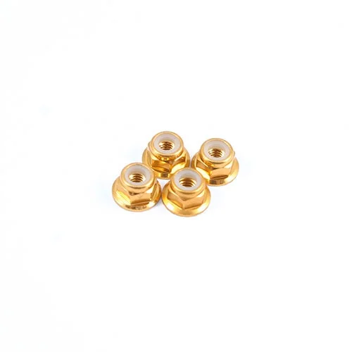 Fastrax M4 Gold Flanged Locking Wheel Nuts (4) — image 1 of 2