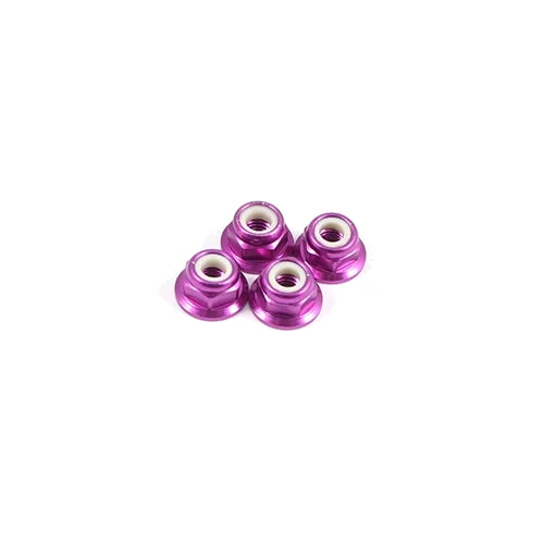 Fastrax M4 Purple Flanged Locknuts — image 1 of 2