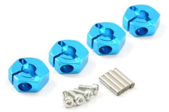 Fastrax Tamiya TT-02 Aluminium 12mm Wheel Hexes (4) &mdash; image 2 of 2