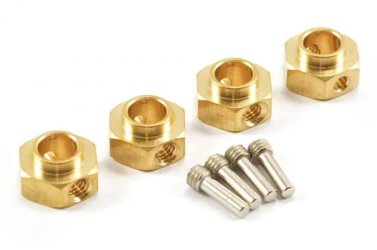Fastrax TRX-4 Brass Hex Wheel Hub (4) — image 2 of 2