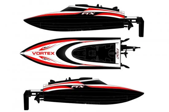 FTX Vortex High Speed 44cm Race Boat - Black &mdash; image 5 of 6