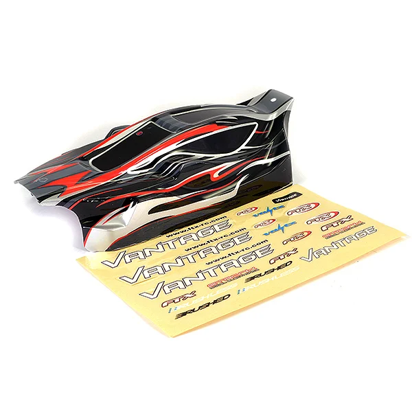 FTX Vantage Pre Painted Bodyshell - Black/Red