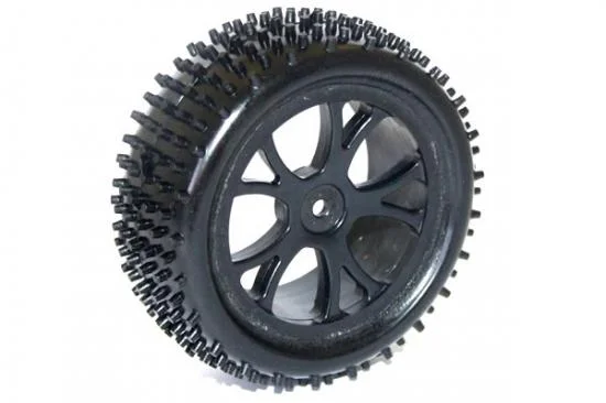 FTX Vantage Front Buggy Tyres Mounted on Black Wheels - 1 Pair &mdash; image 2 of 4