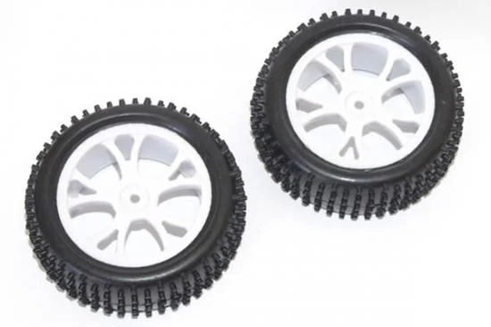 FTX Vantage Front Buggy Tyres Mounted on White Wheels - 1 Pair — image 2 of 3