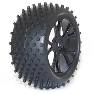 FTX Vantage Rear Buggy Tyres Pre Mounted on Black Wheels - 1 Pair