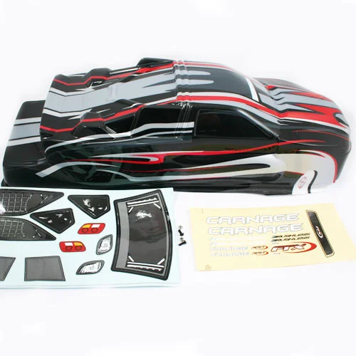 FTX Carnage ST Pre Painted Bodyshell - Black/Red