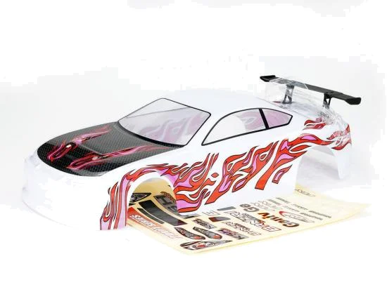 FTX Banzai Pre-Painted Body Shell W/Decals + Wing - White — image 2 of 2