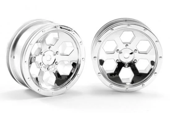FTX Outback 6Hex Wheel (2) - C Hrome — image 2 of 2