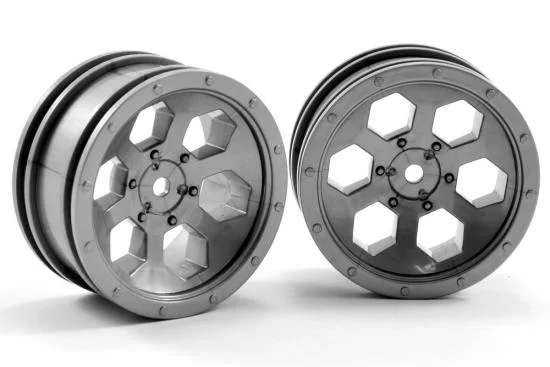 FTX Outback 6Hex Wheel (2) - G Rey &mdash; image 2 of 2