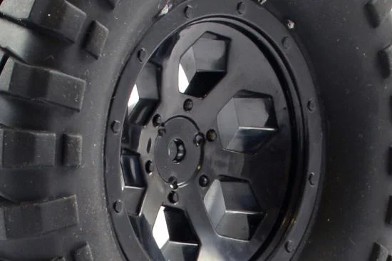 FTX Outback Pre-Mounted 6Hex/T Yre (2) - Black &mdash; image 2 of 5
