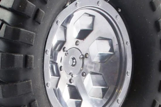 FTX Outback Pre-Mounted 6Hex/T Yre (2) - Chrome &mdash; image 3 of 5