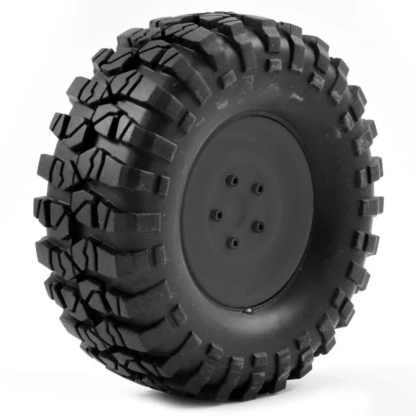FTX Outback Pre-Mounted Steel Lug/Tyre (2) - Black — image 1 of 4