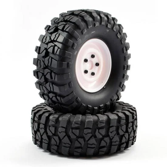 FTX Outback Pre-Mounted Steel Lug/Tyre (2) - White — image 1 of 4