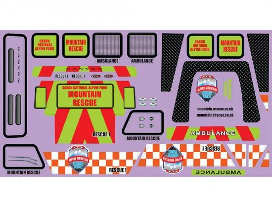 FTX Kanyon Mountain Rescue Decal Sheet — image 2 of 2