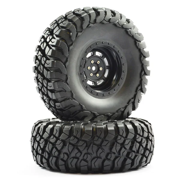 FTX Mauler 2.2 All Terrain Tyres Pre-Glued On Black Wheels