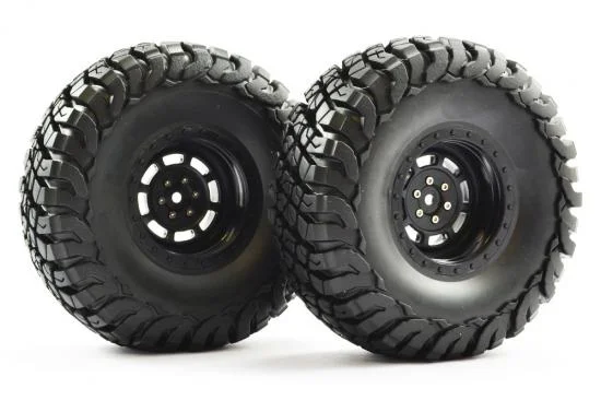 FTX Mauler 2.2 All Terrain Tyres Pre-Glued On Black Wheels — image 2 of 6