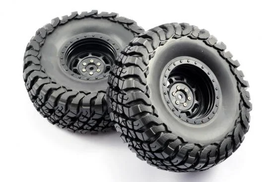 FTX Mauler 2.2 All Terrain Tyres Pre-Glued On Black Wheels — image 4 of 6